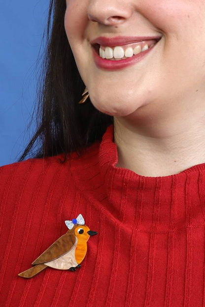 Erstwilder Rosie the Robin Brooch