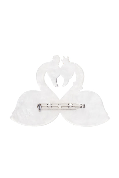 Erstwilder Swan Love Brooch