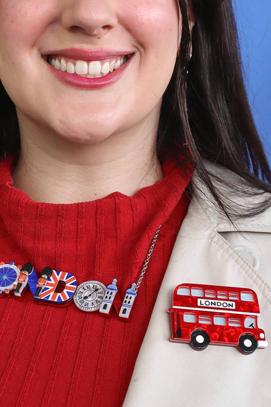 Erstwilder Double-Decker Brooch
