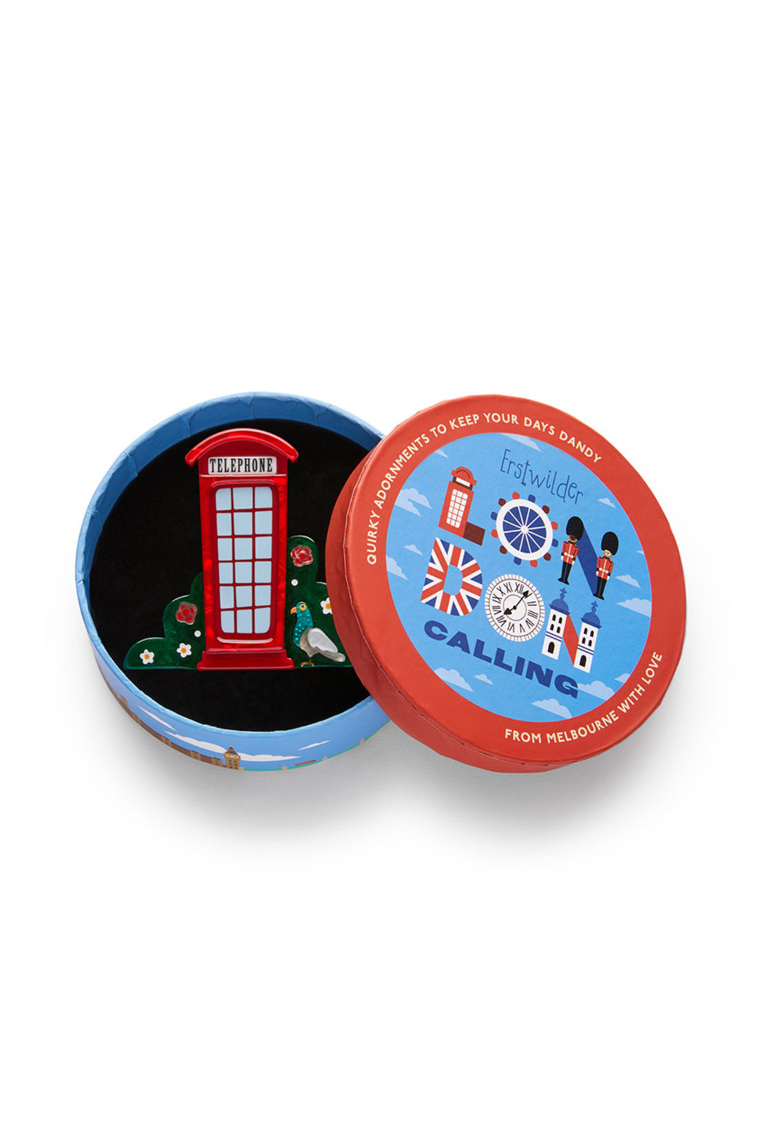 Erstwilder London Calling Brooch