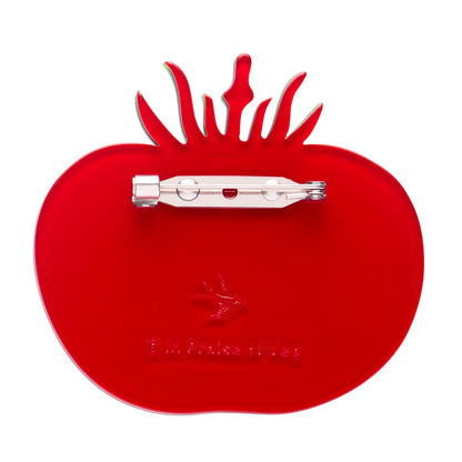 Tomato Time Brooch