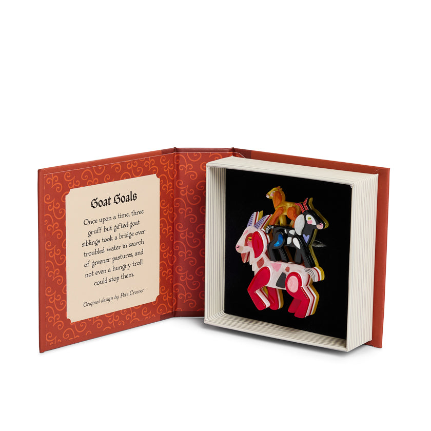 Goat Goals Brooch