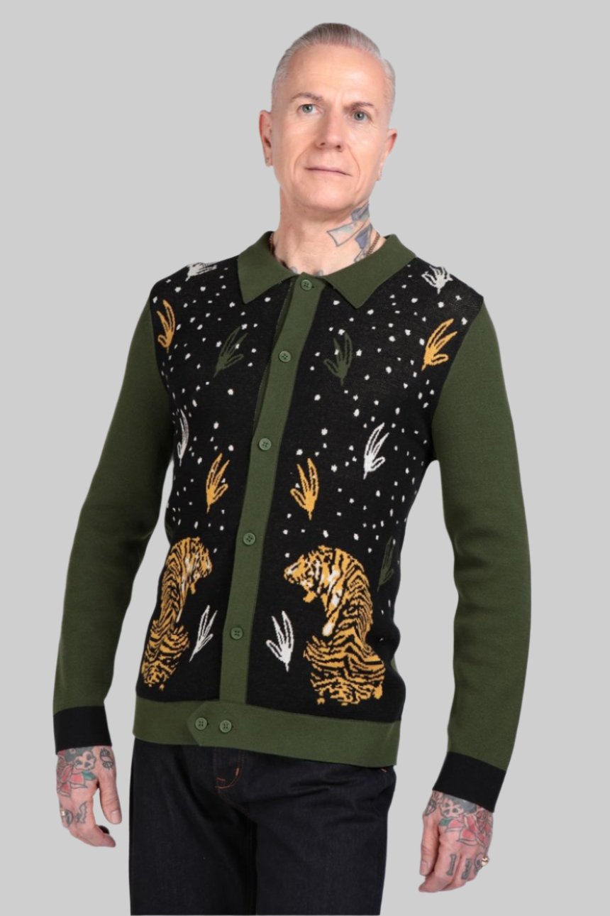 Luca 50s Tiger Cardigan