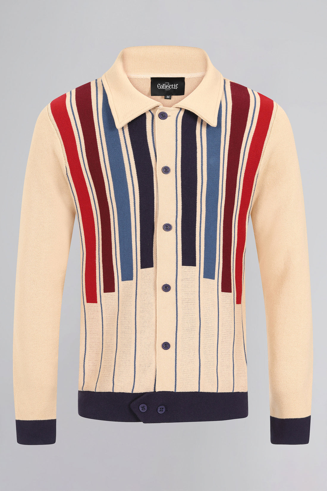 Luca Equator Stripe Knitted Cardigan