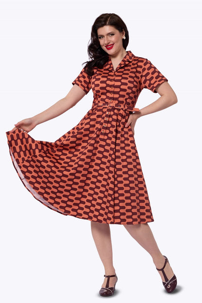Caterina Waves Swing Dress
