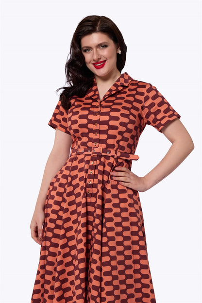 Caterina Waves Swing Dress