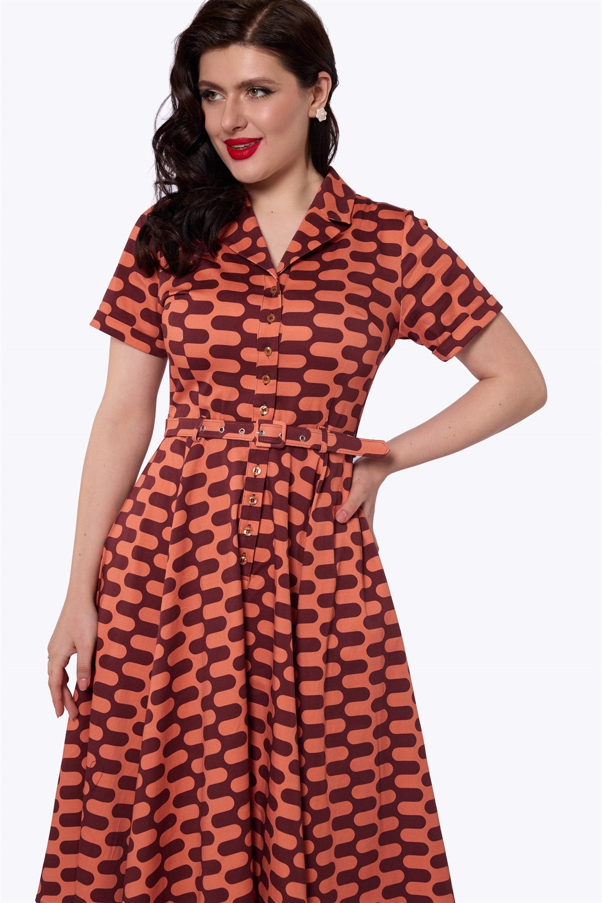 Caterina Waves Swing Dress
