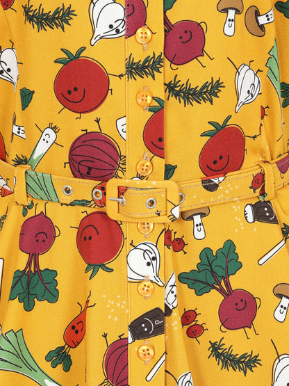 Caterina Veggie Party Swing Dress
