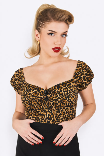 Dolores Leopard Top