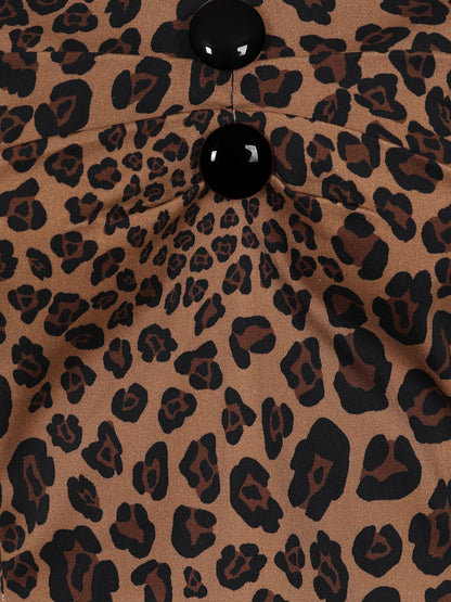 Dolores Leopard Print Top