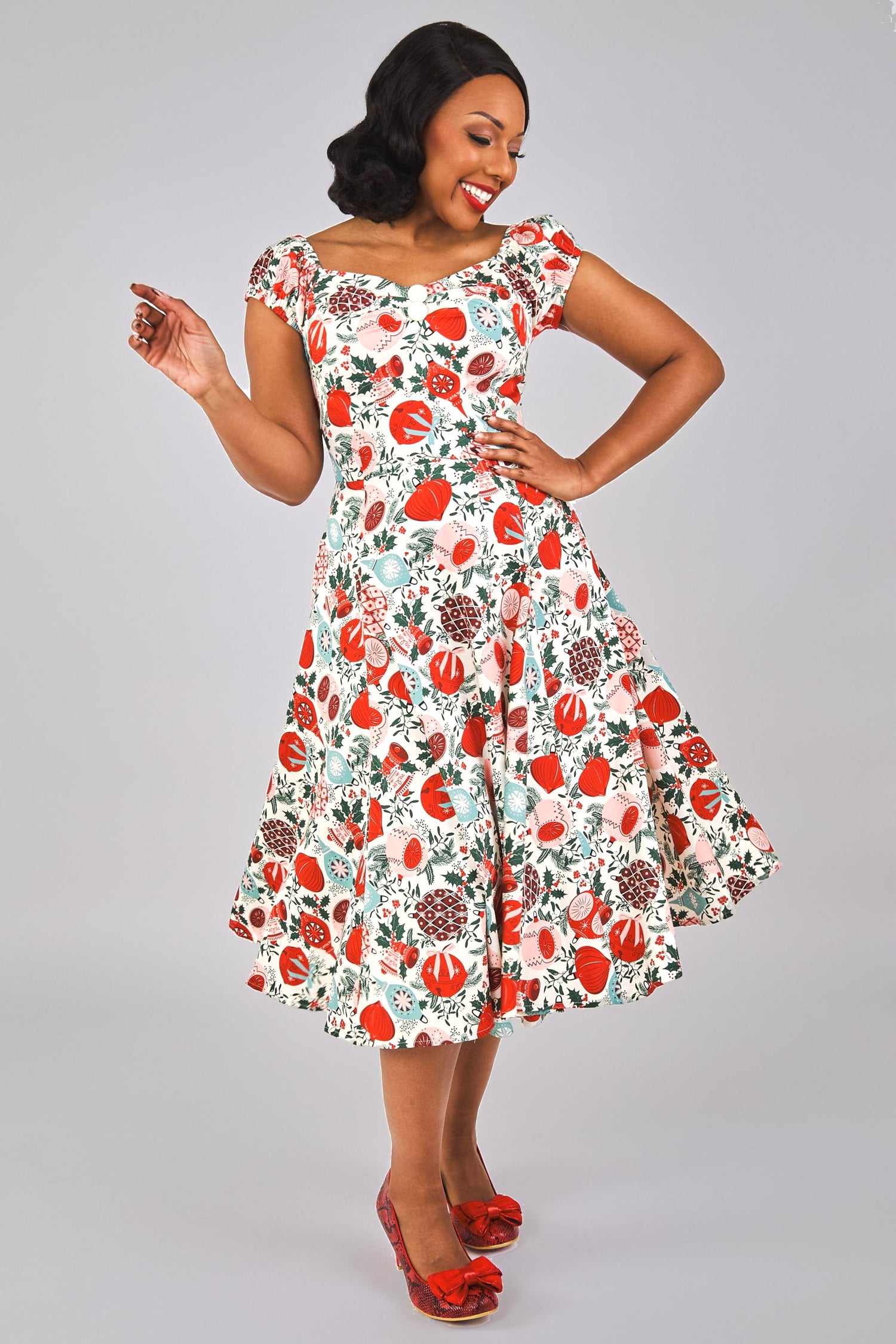 Dolores Deck The Halls Doll Dress