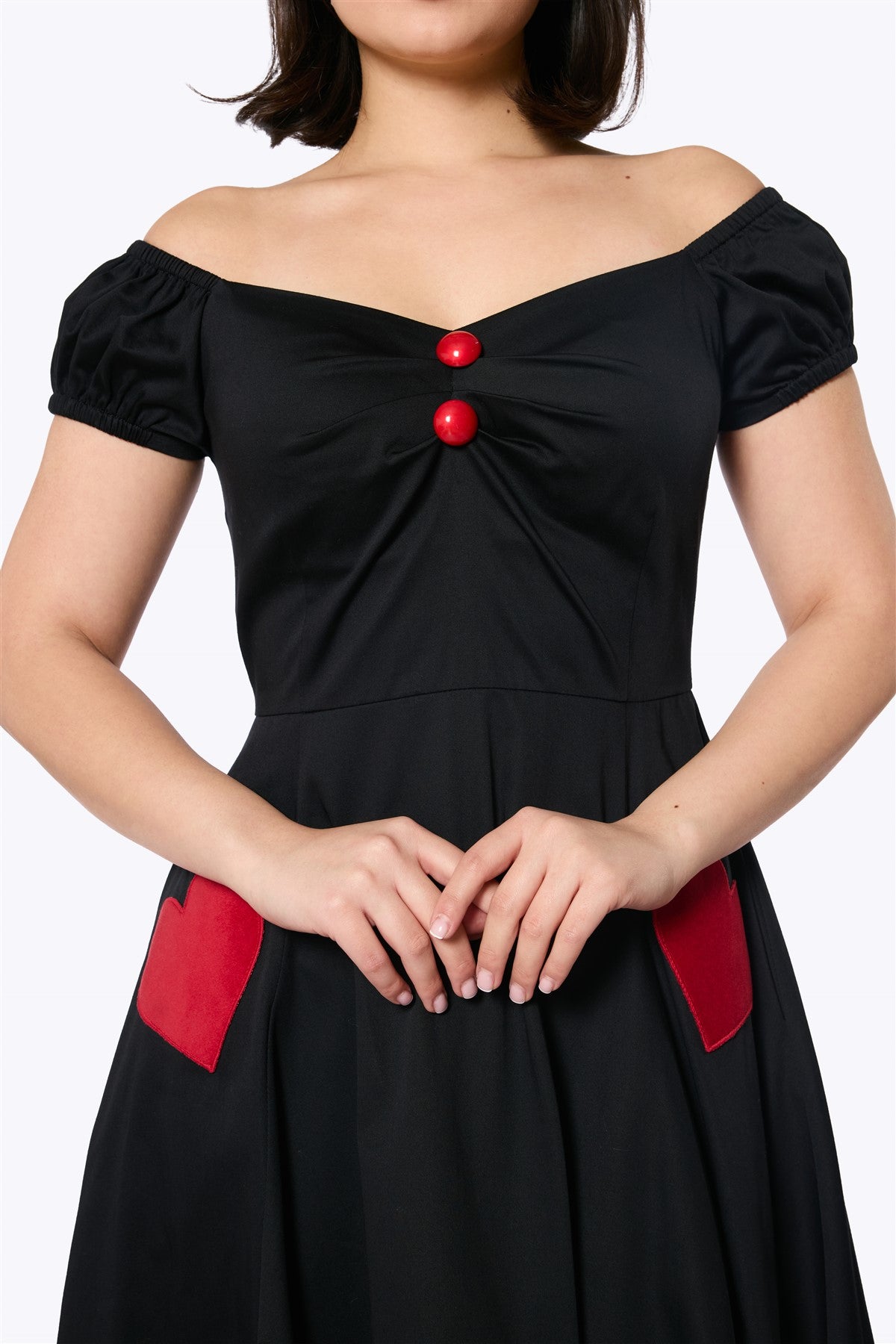 Dolores Red Heart Doll Dress