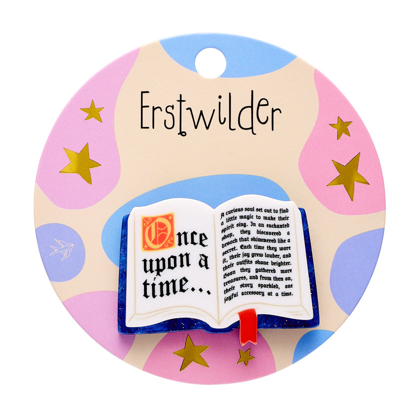 Open Book Simplified Mini Brooch