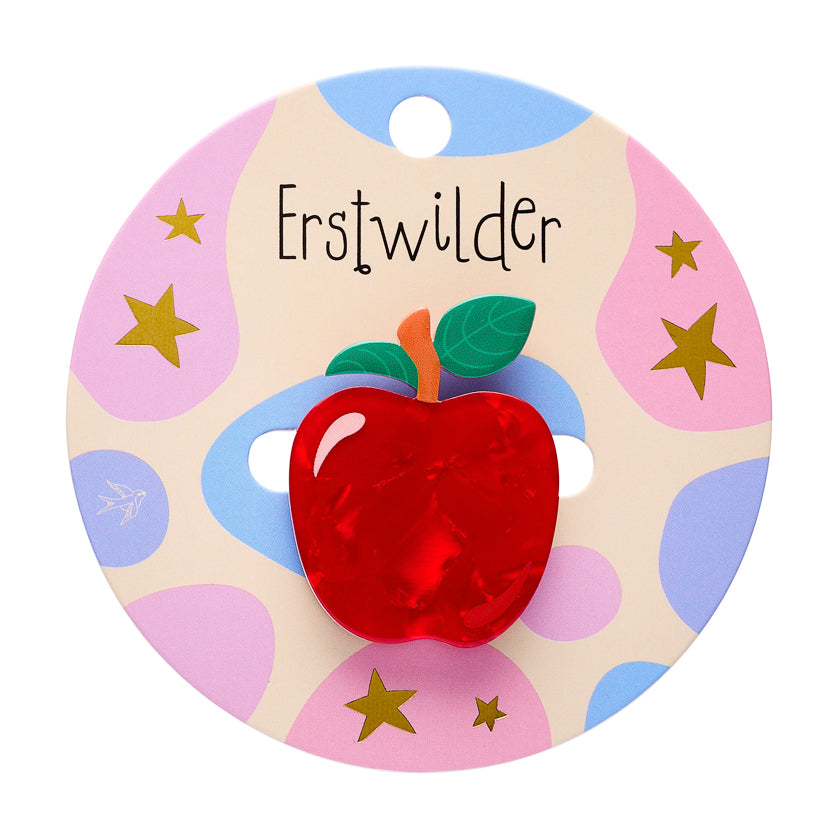 Apple Simplified Mini Brooch