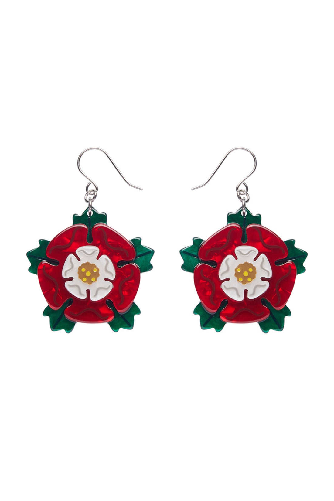 Erstwilder Tudor Rose Drop Earrings