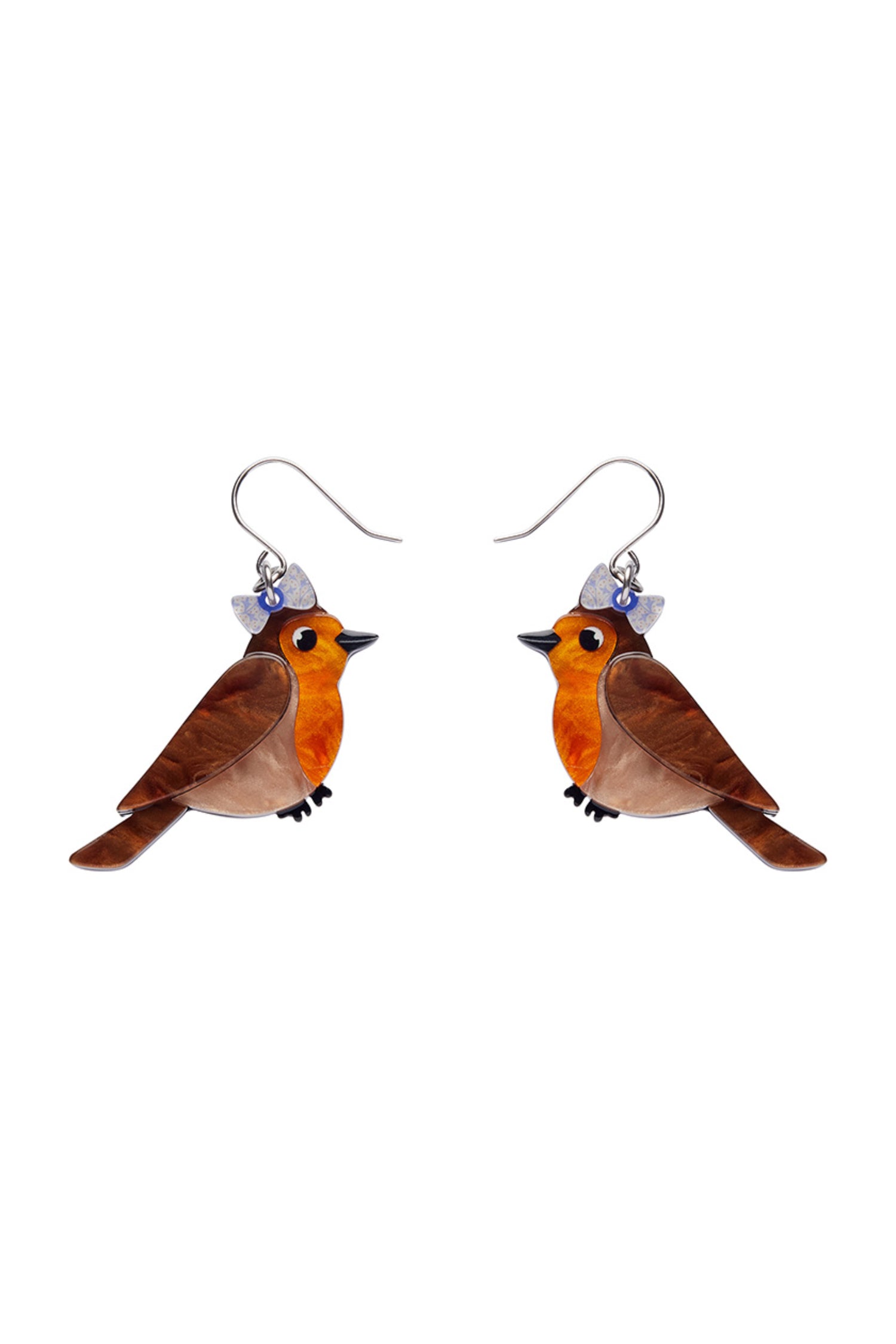 Erstwilder Rosie the Robin Drop Earrings
