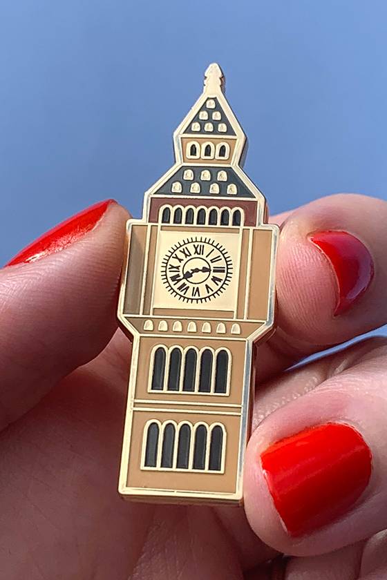 Erstwilder Big Ben Enamel Pin