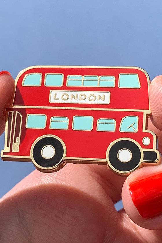 Erstwilder Double-Decker Enamel Pin