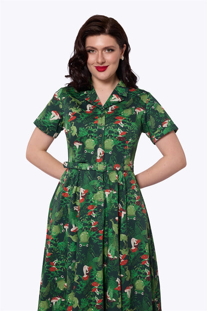 Caterina Frog Forest Swing Dress