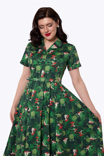 Caterina Frog Forest Swing Dress