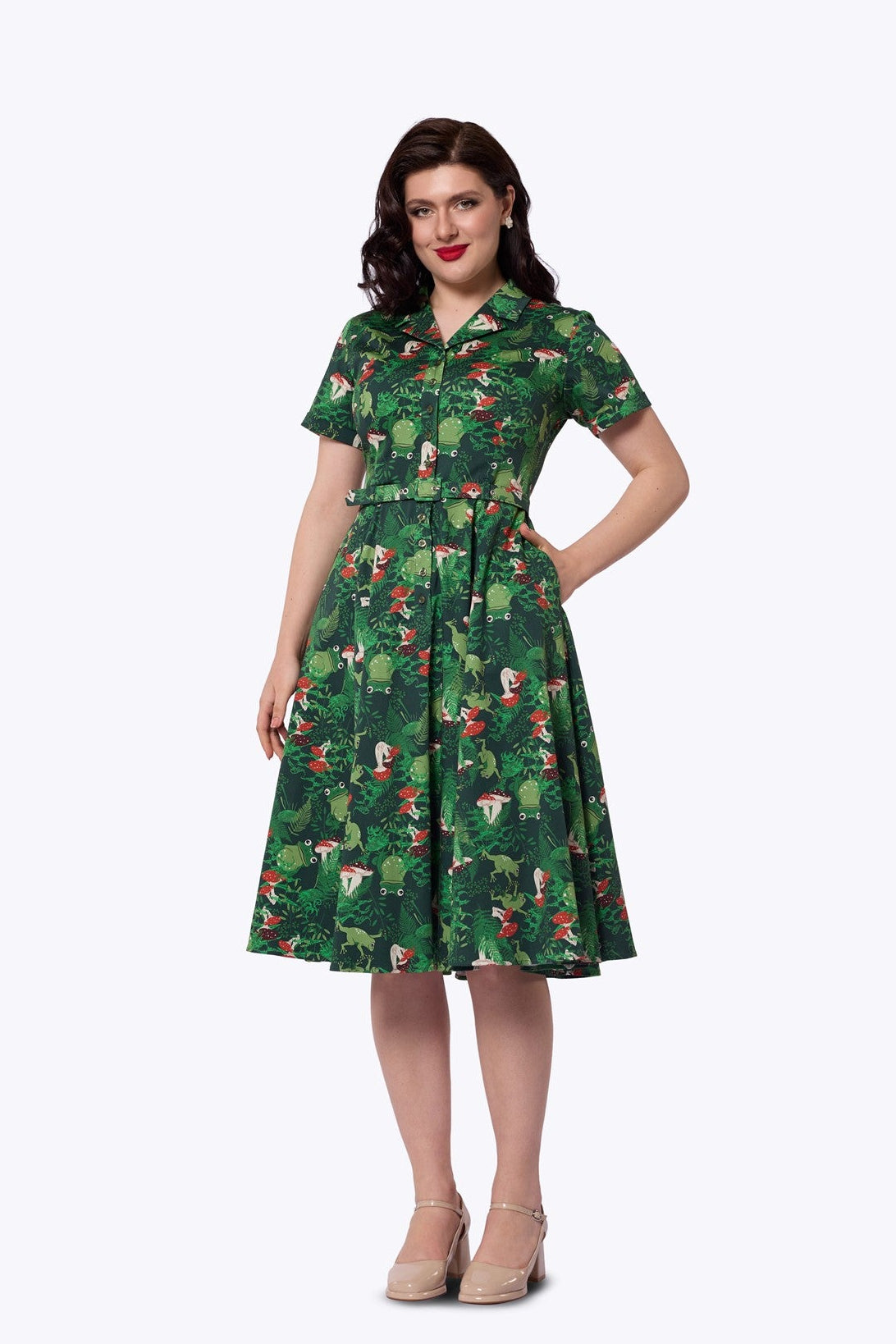 Caterina Frog Forest Swing Dress