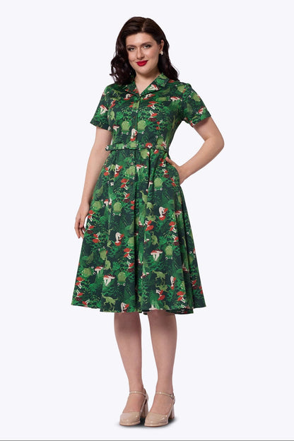 Caterina Frog Forest Swing Dress