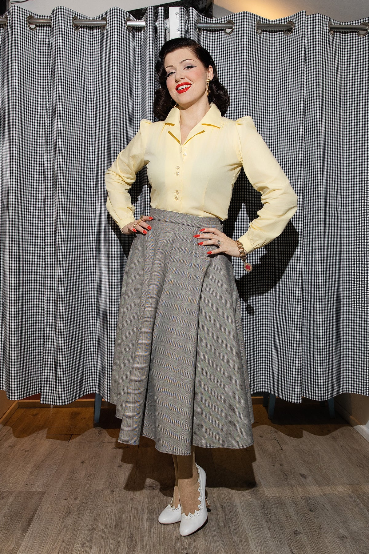 Pepper 40s Blouse Buttercup Yellow