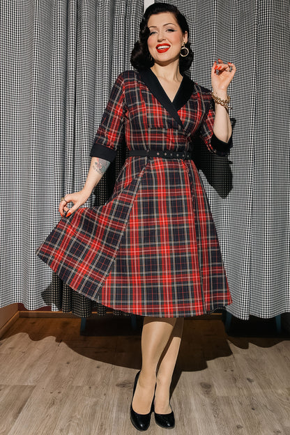 Margaret Royal Stewart Tartan Swing Dress