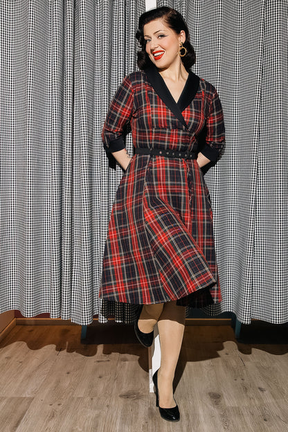 Margaret Royal Stewart Tartan Swing Dress