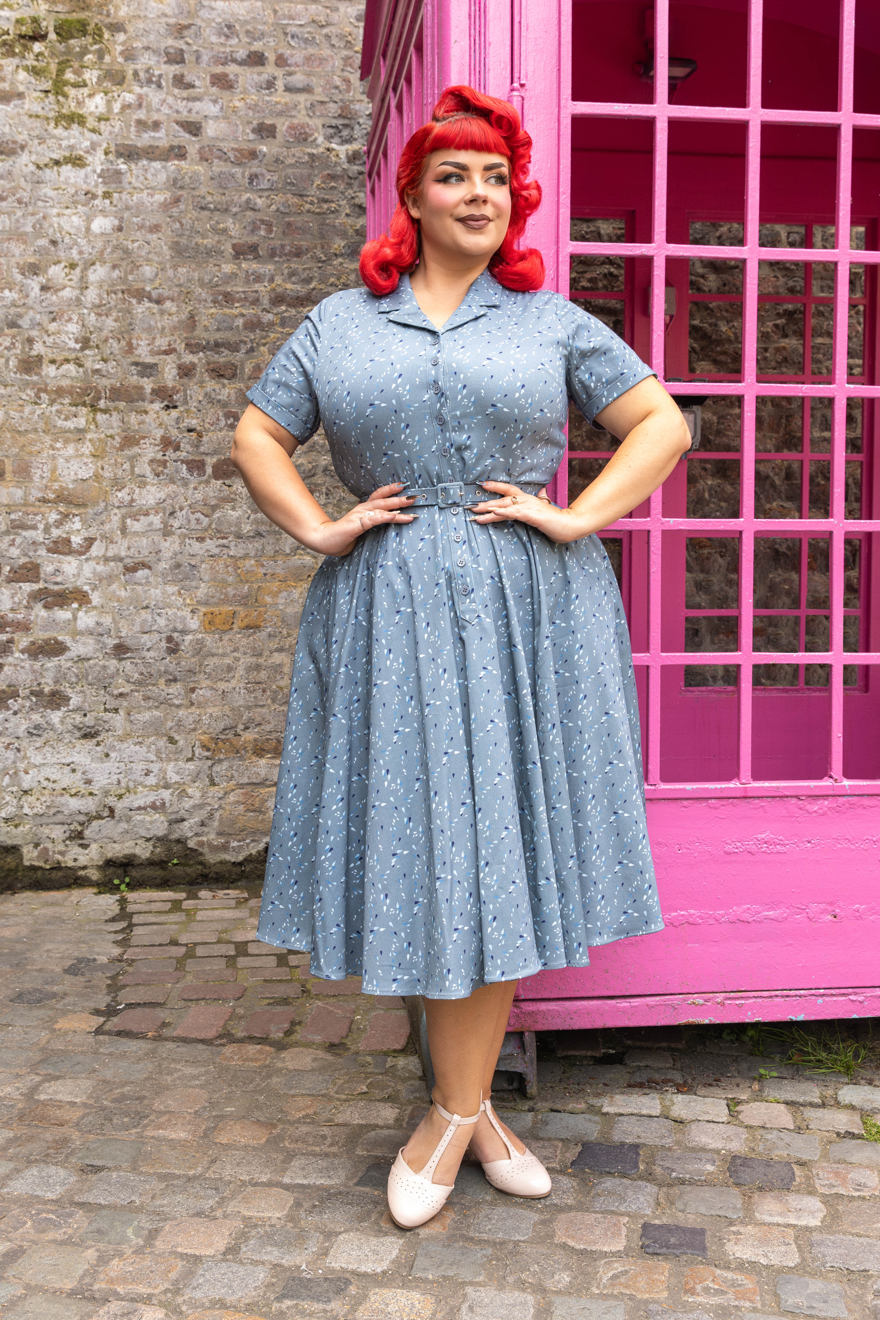 Caterina Raindrop Reverie Swing Dress