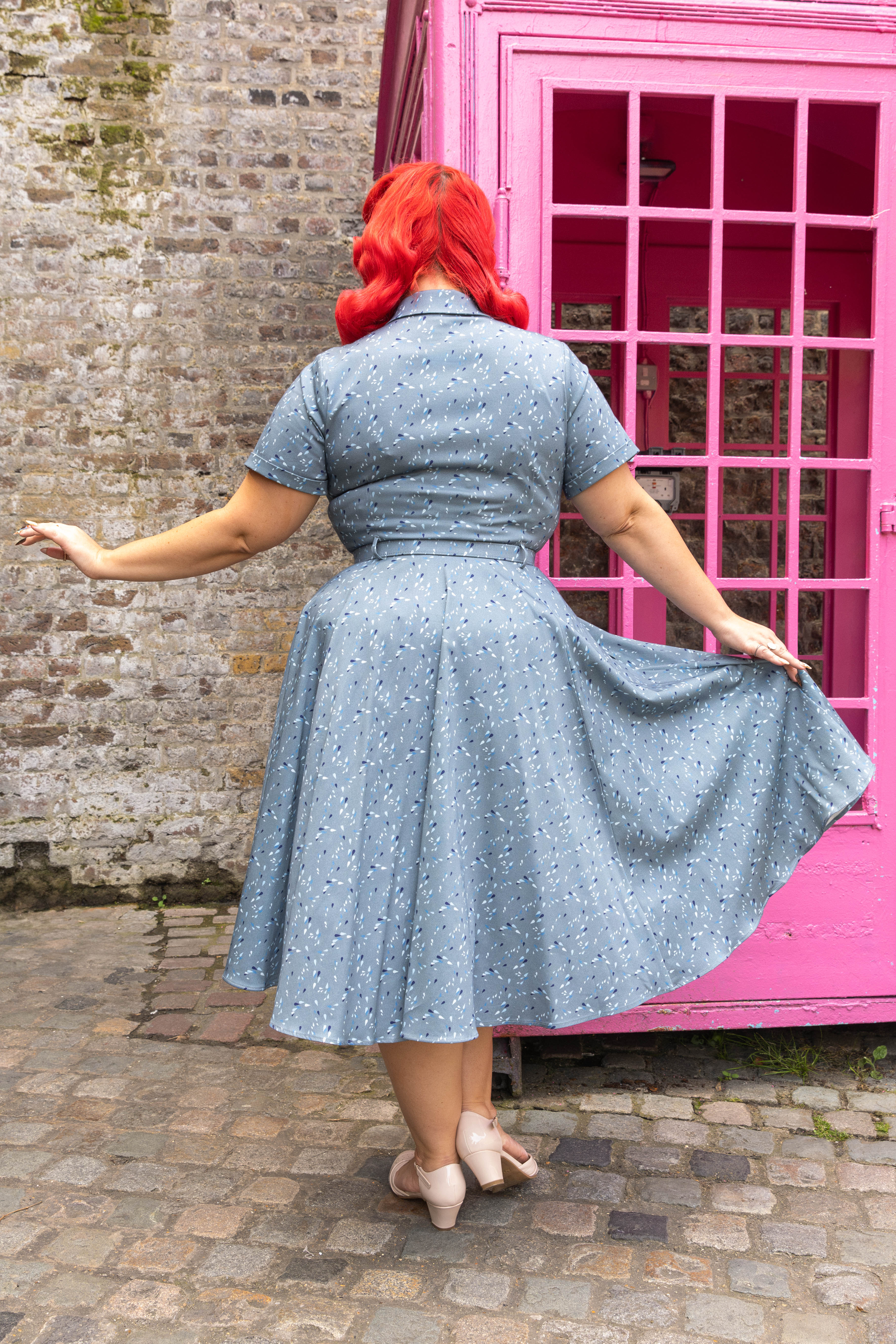 Caterina Raindrop Reverie Swing Dress