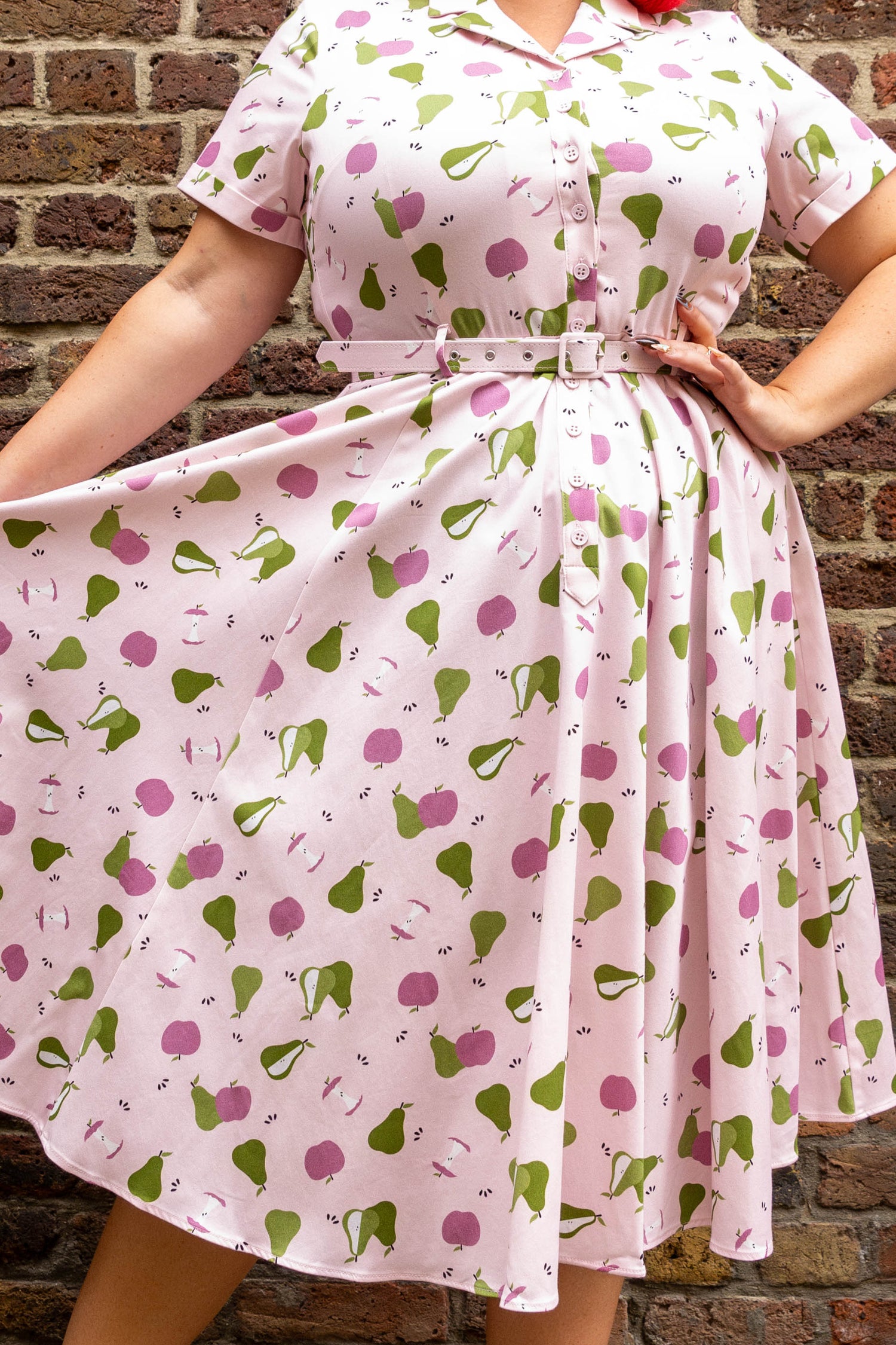 Caterina Soft Fruit Pop Swing Dress