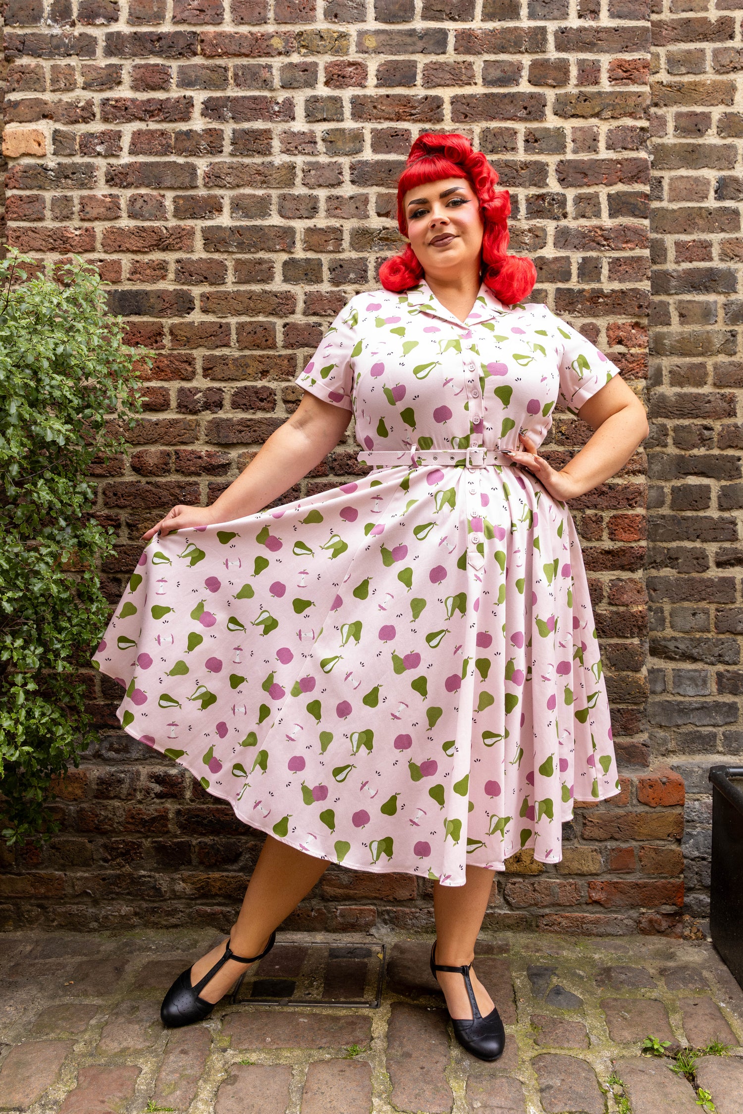 Caterina Soft Fruit Pop Swing Dress