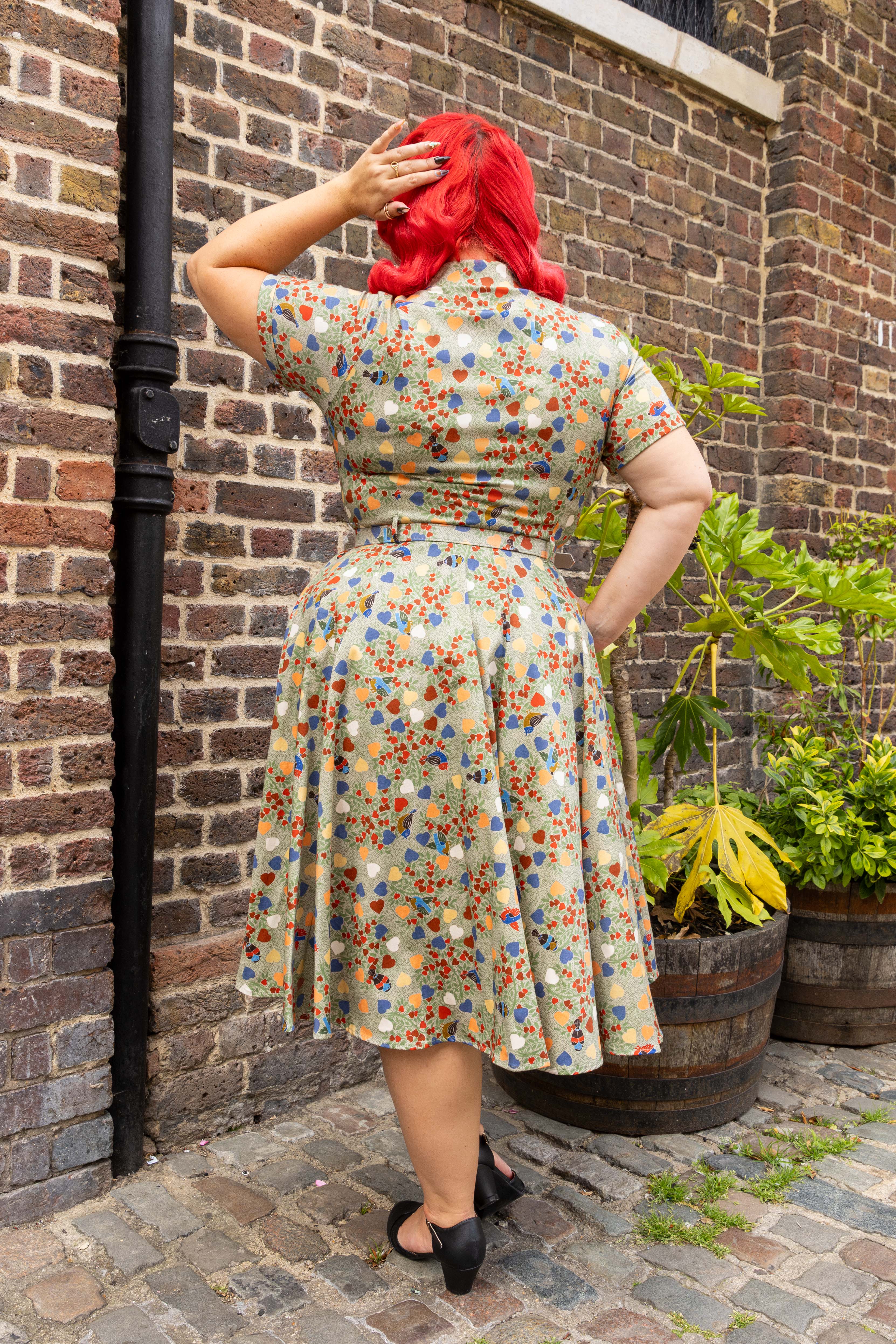 Caterina Love Birds Swing Dress