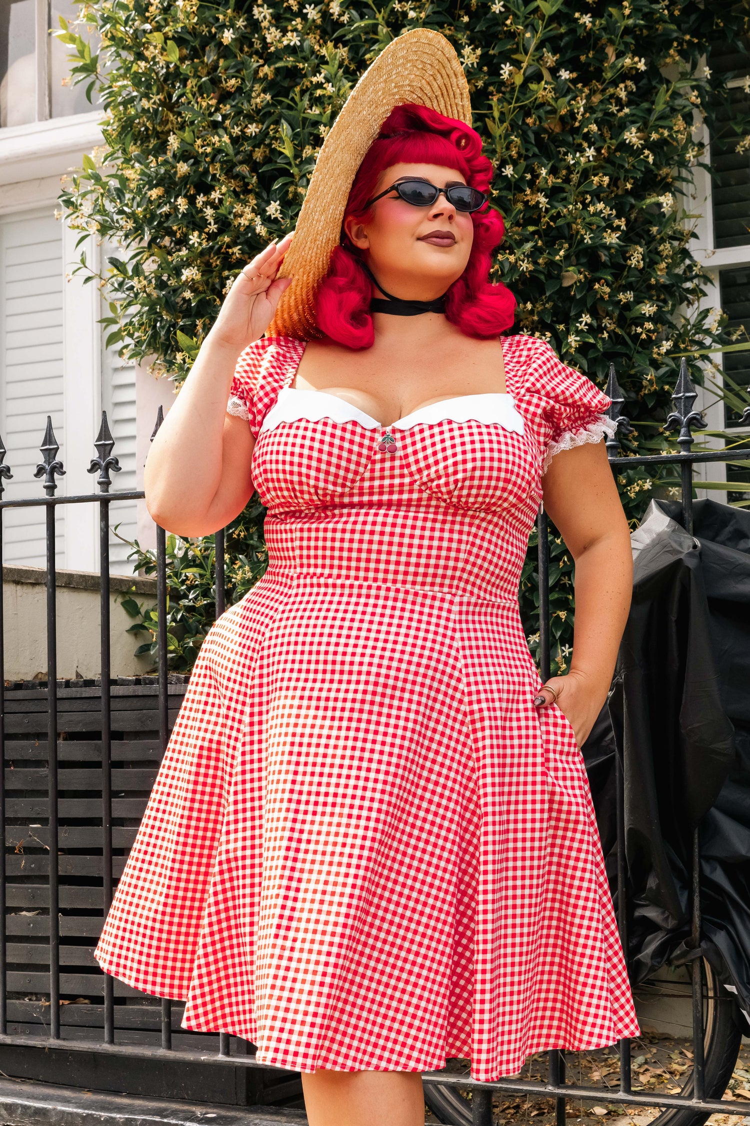 Nikita Gingham Swing Dress