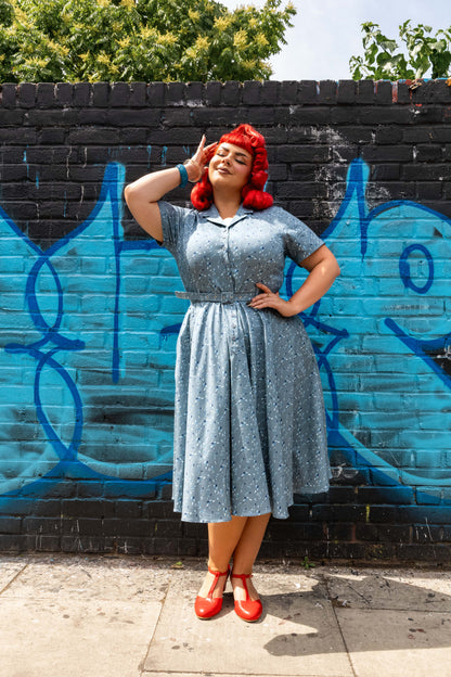 Caterina Raindrop Reverie Swing Dress