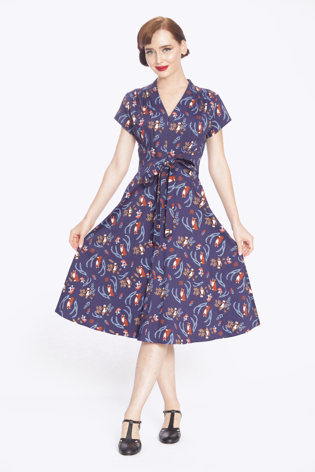 Foxy Forest Swing Dress