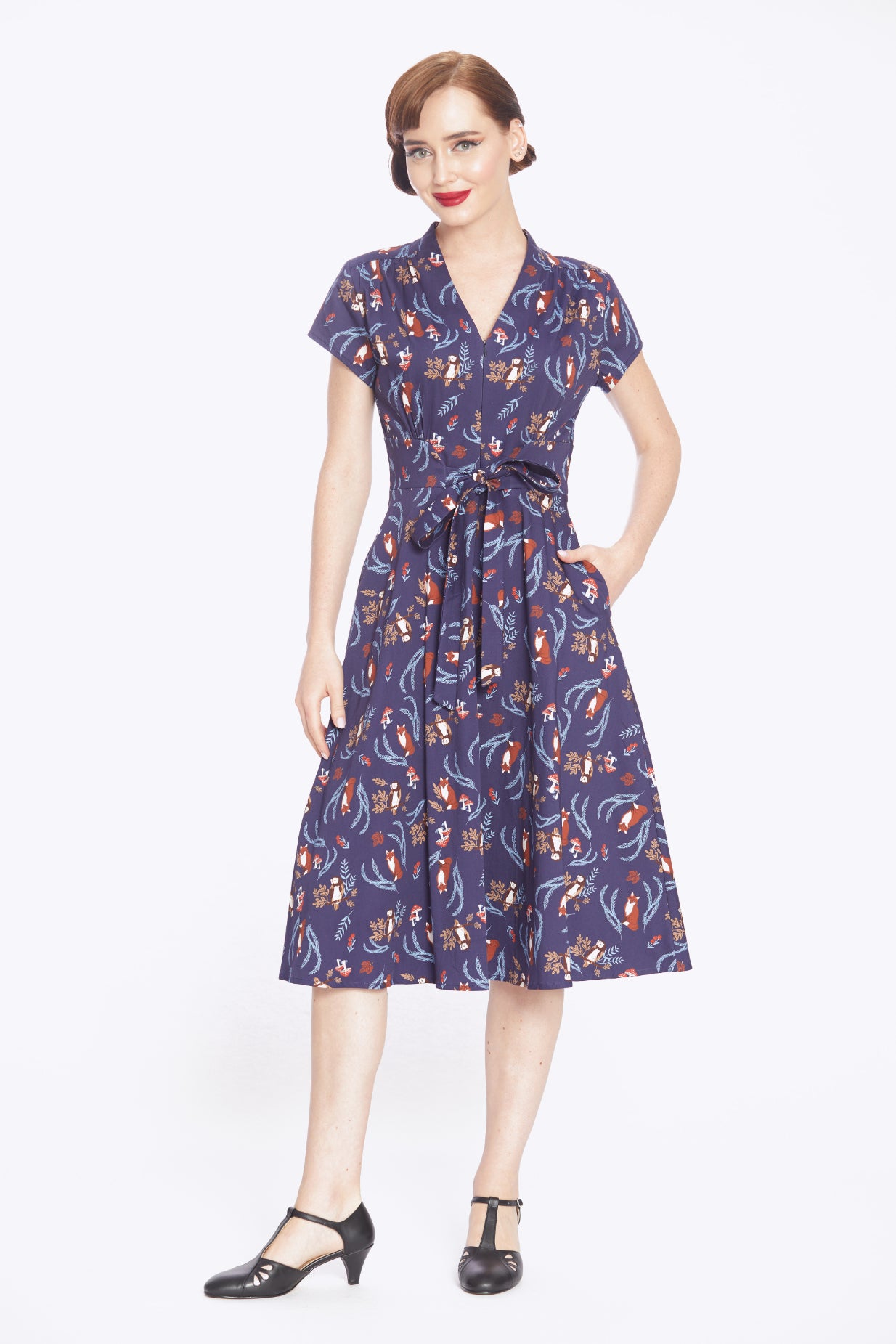 Foxy Forest Swing Dress