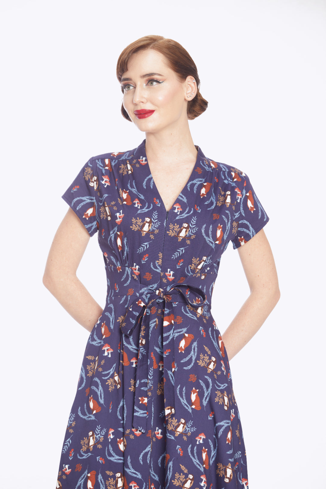 Foxy Forest Swing Dress
