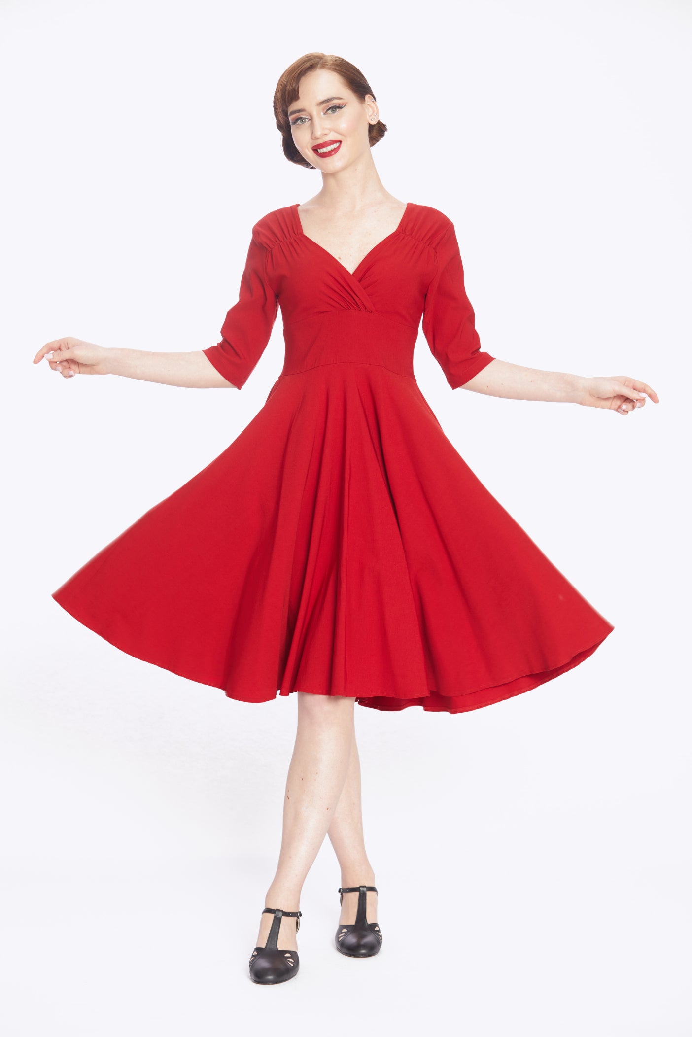 Trixie Red Swing Dress