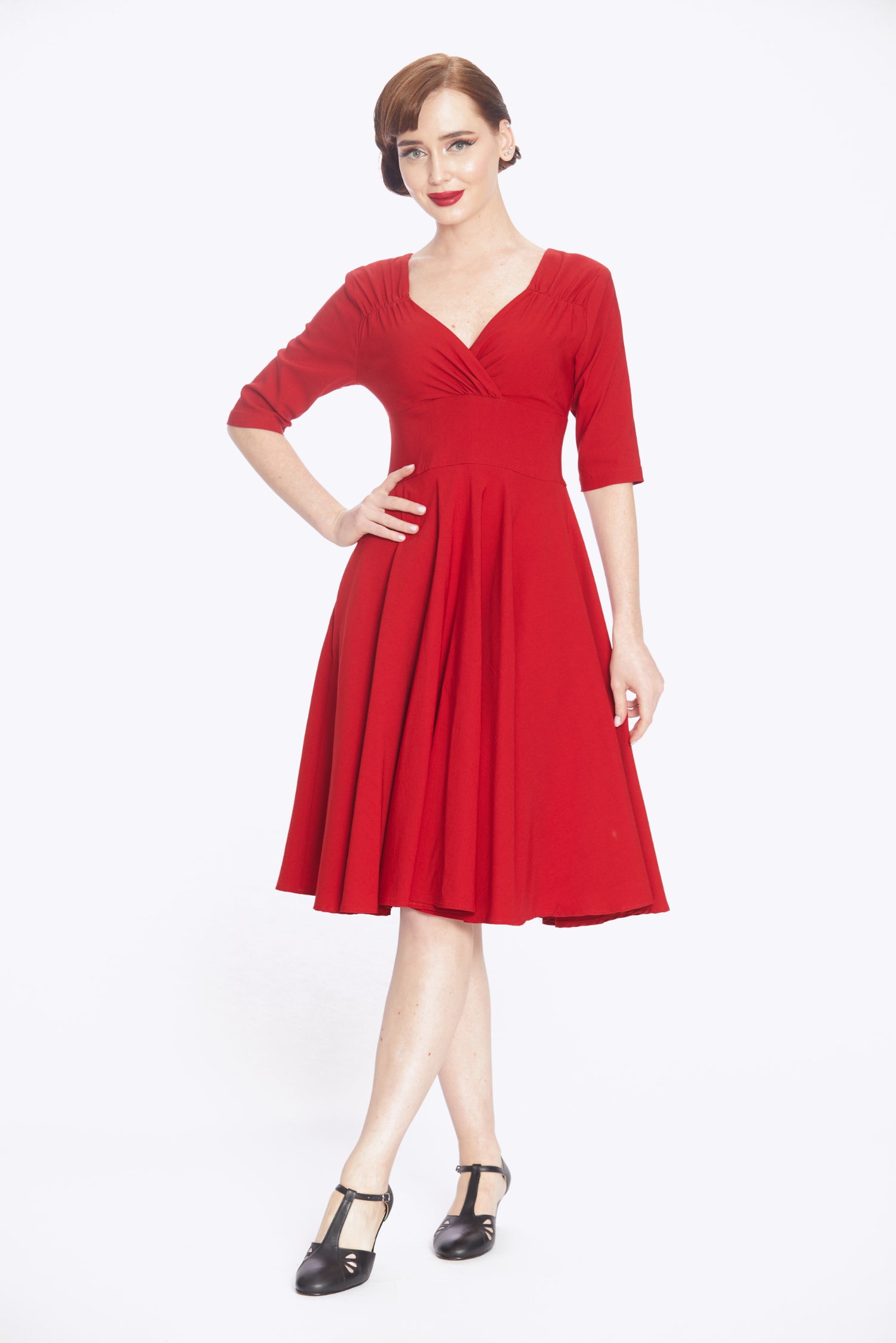 Trixie Red Swing Dress