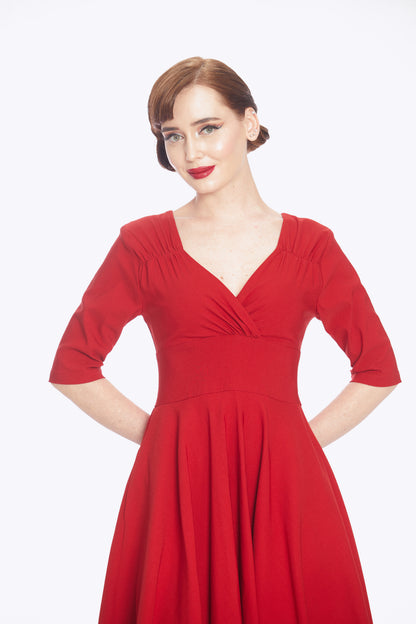 Trixie Red Swing Dress
