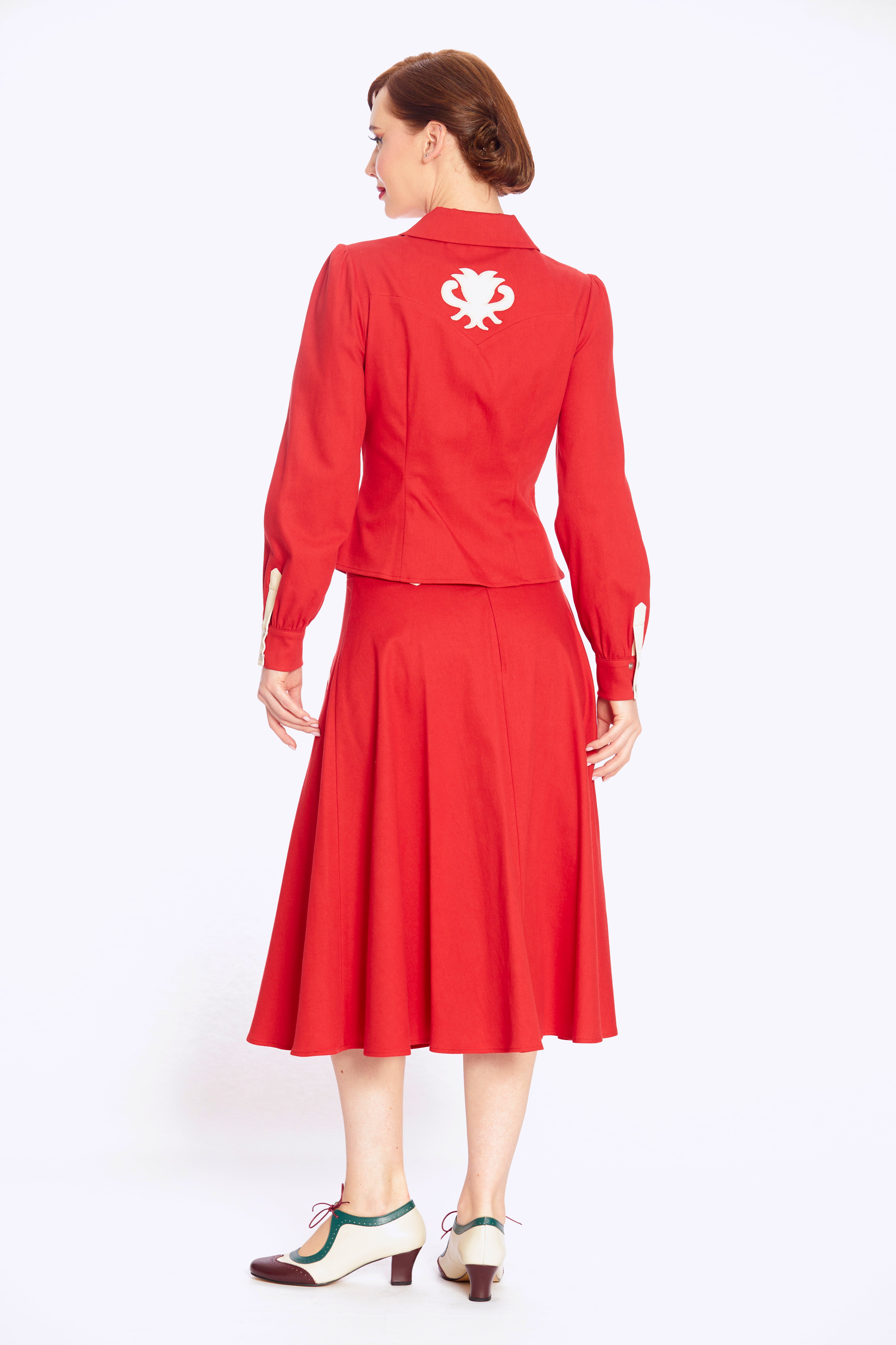 Dolly Western Shirt Red