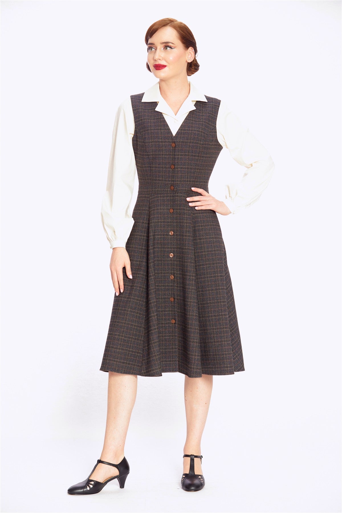 Stella Heritage Check Pinafore Dress