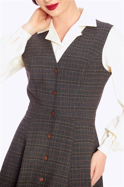 Stella Heritage Check Pinafore Dress