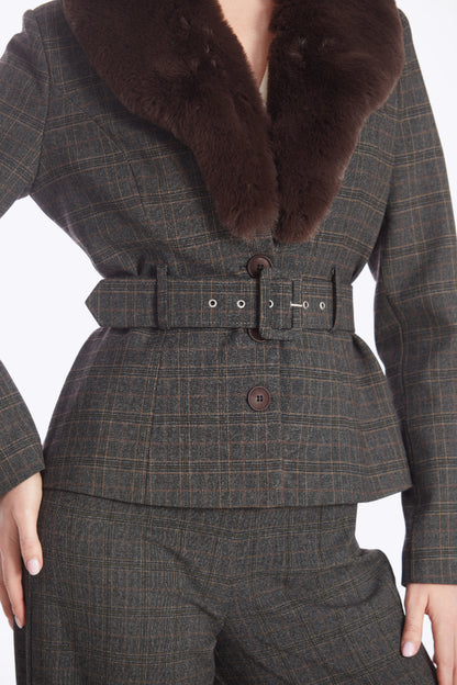 Molly Professor Heritage Check Jacket