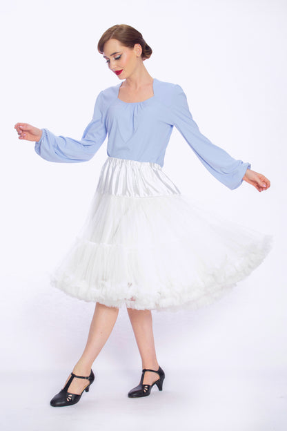 Doris Luxury Petticoat White