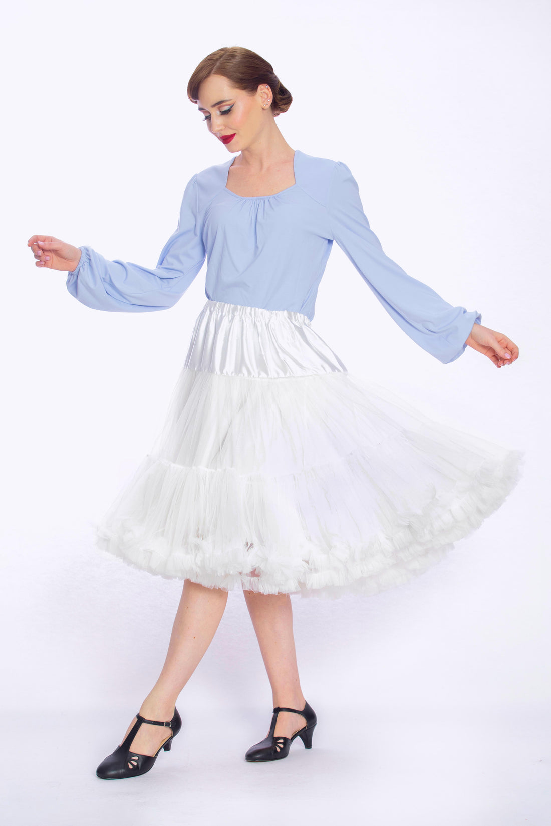 Doris Luxury Petticoat White