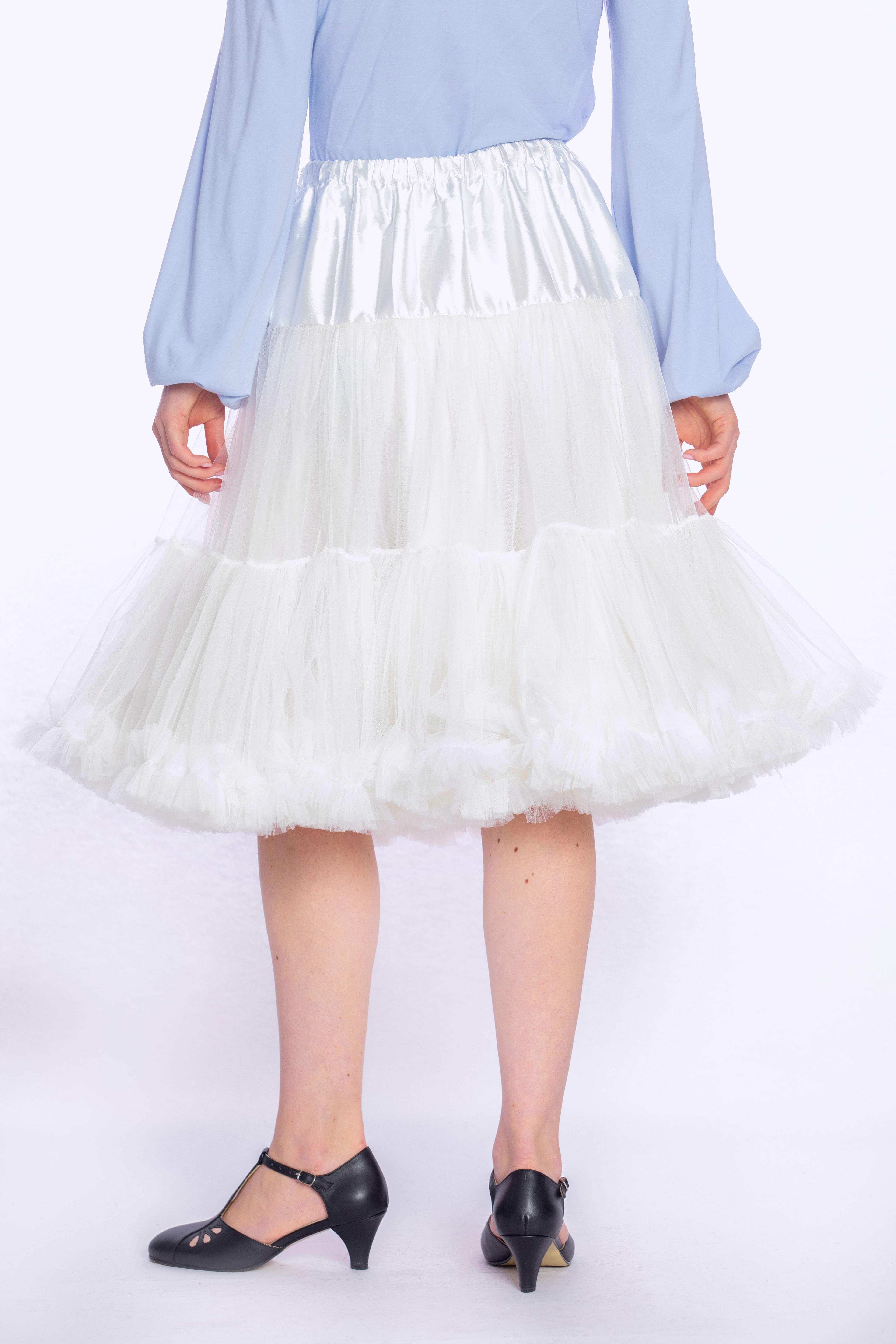 Doris Luxury Petticoat White