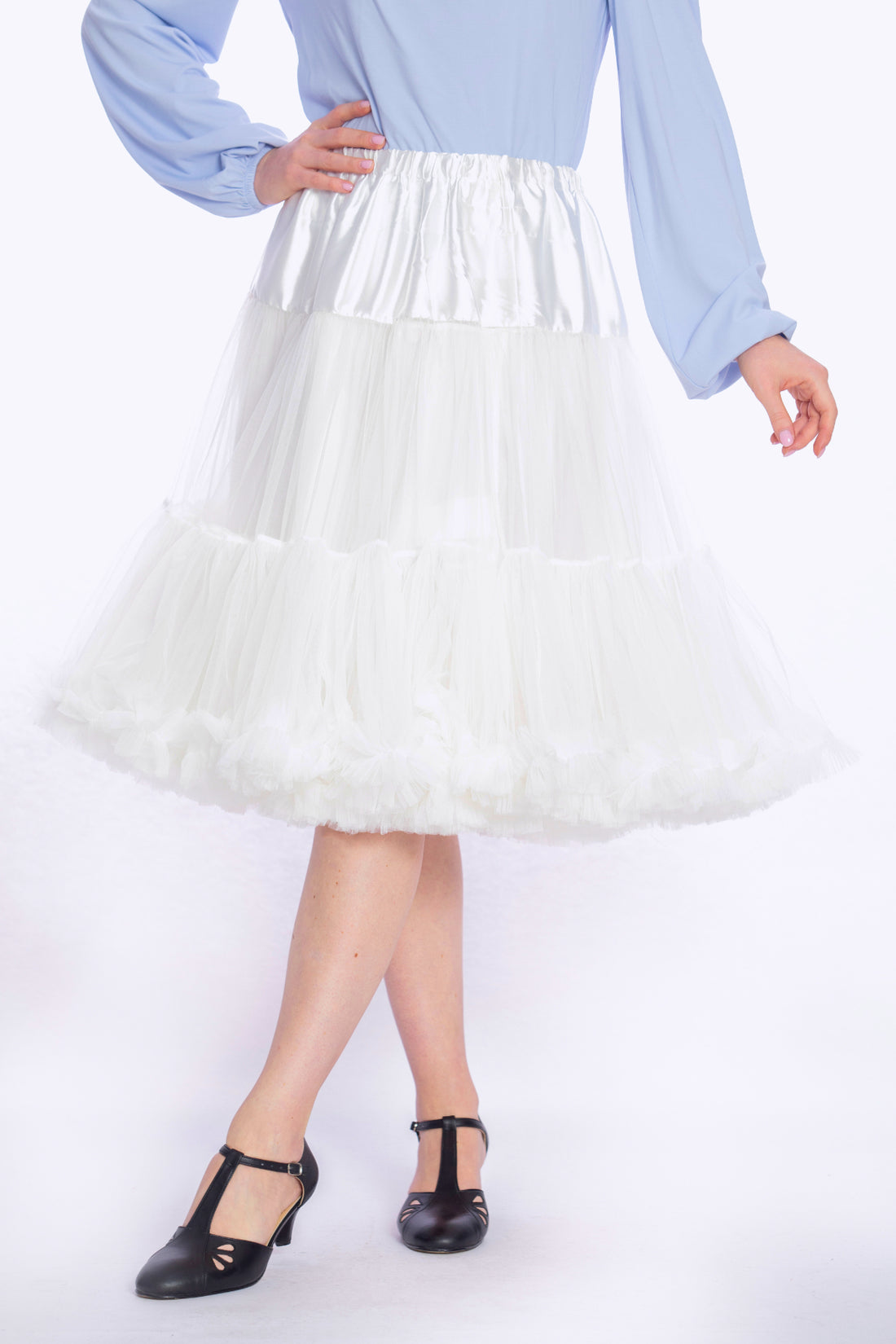 Doris Luxury Petticoat White